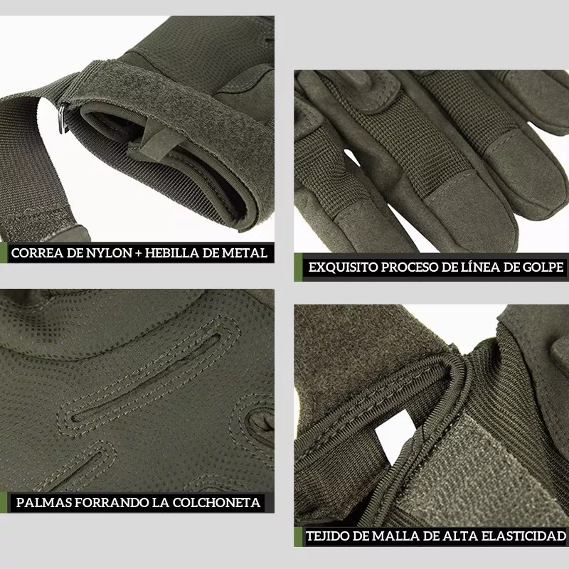 CACTUS MX Guantes Tácticos Militares Completos Deporte De Dedo Complet