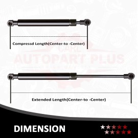 Unbranded 2X 6919 Universal Lift Supports Extended Length 11 inches 72lb 10mm Ball Socket