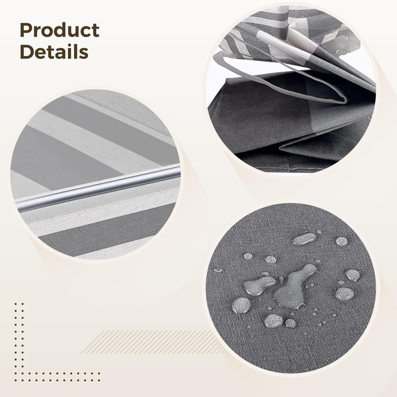 Laundry Basket Hamper, Large 75L Capacity with Extended Handles, Fabric