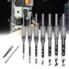 Square Hole Drill Bits, 7Pcs Wood Splitter Drill Bit Set,