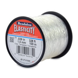 Beadalon Stretch Cord, Rubber, 1 mm/100 m