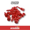 ECADDIE Red Castle Bamboo Golf Tees 32mm (50 pack) -