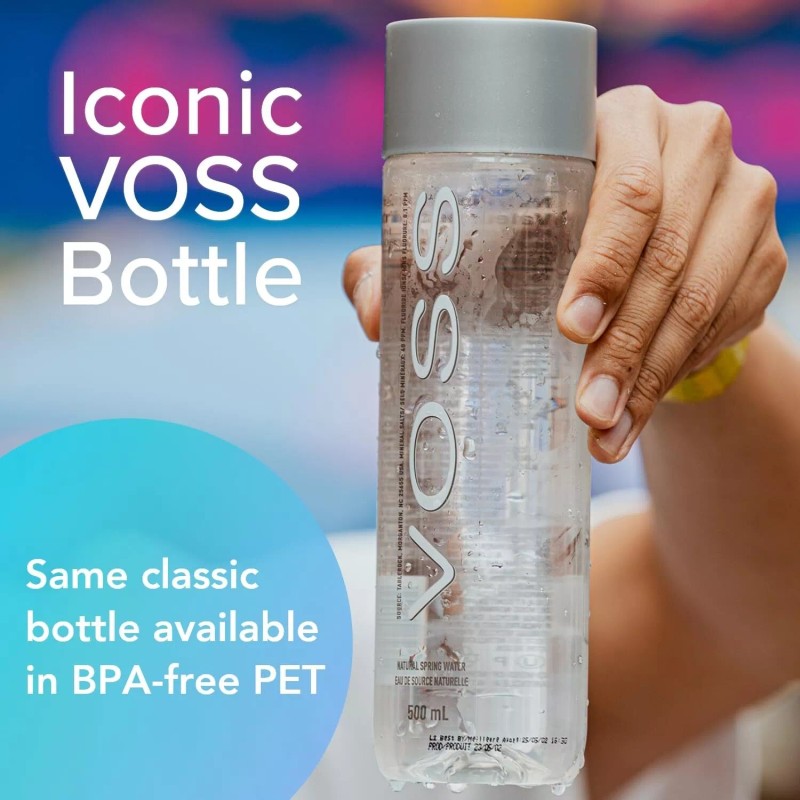Voss Water Bottles Pack Of 12 16.9 Fl Oz Bpa