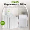 C545 True HEPA Replacement Filter 4 Pack H13 True HEPA