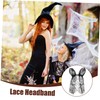 BESPORTBLE Lace Rabbit Ear Headband for Women Stylish Bunny Ear