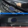 car-attention Gloss Black Front Rear Emblem Badge Logo Trim 2PCS