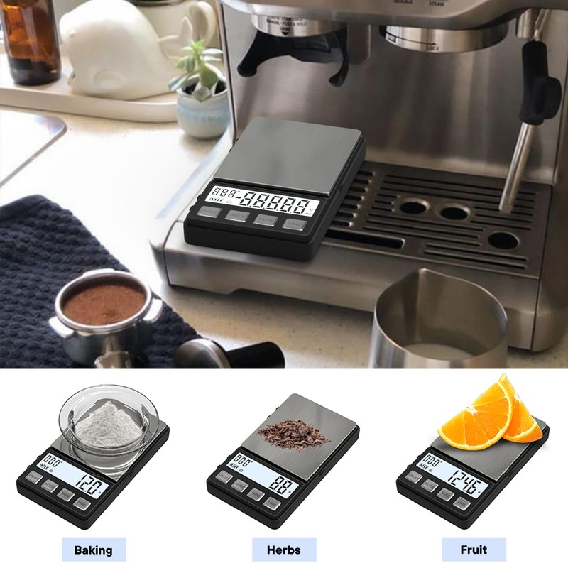 Weightman Espresso Scale with Timer 1000g x 0.1g Small &