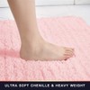 Walensee Bathroom Rug Non Slip Bath Mat (32x20 Inch Blush)