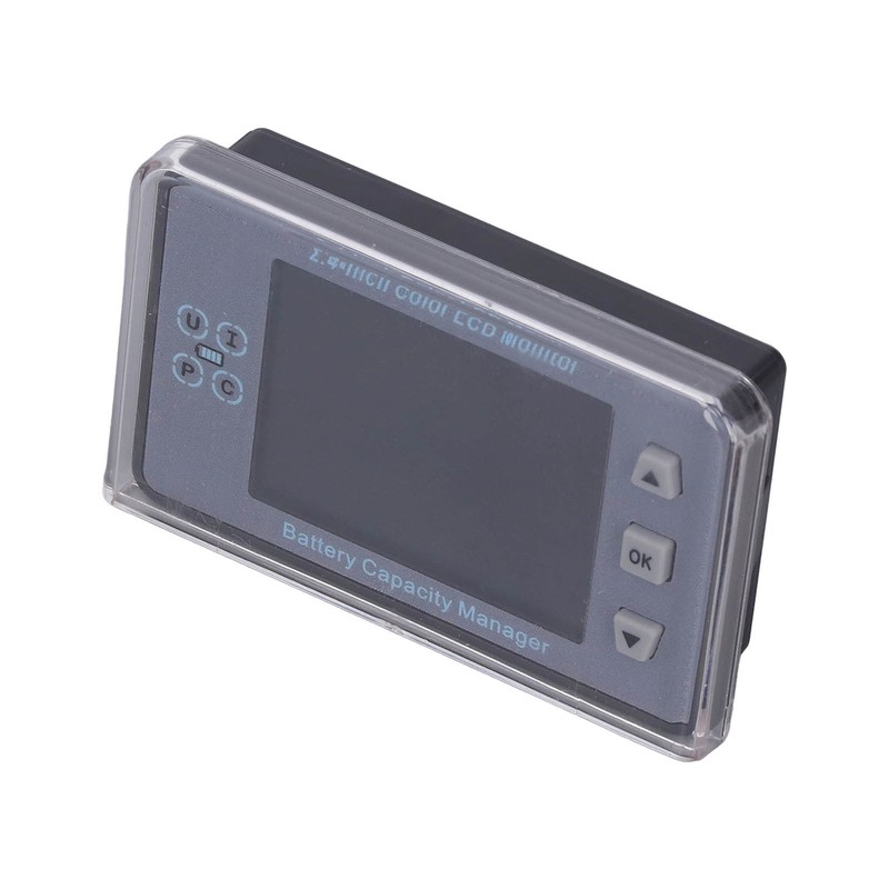 Voltmeter Coulometer Wireless Battery Capacity Manager Monitor with 2.4in Color