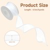 2 Rolls Pearl Edge Chiffon Ribbon 9M White Sheer Organza