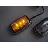 LED Side Markers, Amber Glow (Pair) Taped Clear Corner Lamp