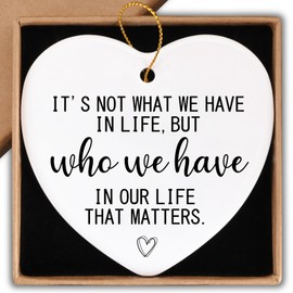 Friendship Gifts for Women Ceramic Ornament Keepsake Sign Heart Plaque Cheer Up Best Friend Bestie Birthday Gifts for Women