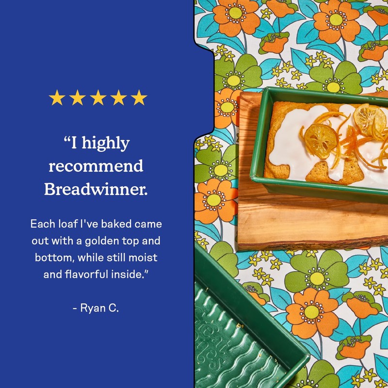 Great Jones Breadwinner (Raspberry) | Nonstick Loaf Pan for Bread,