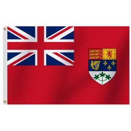 Old Canada Red Ensign Flag 3X5 Ft Flag Premium Silk Fabric with Brass Grommets Decoration Gift Yard House Canadian Red Ensign Banner used from 1921 to 1957