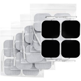 AUVON TENS Machine Pads 50 x 50mm 20 Pcs, 3rd Gen Latex-Free TENS Electrode Pads Patches with Upgraded Self-Stick Performance and Non-Irritating Design for Electrotherapy