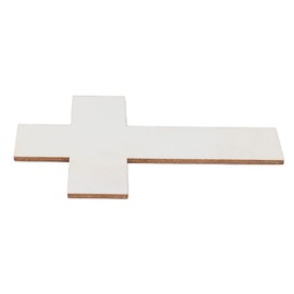 36Pcs Blank Wood Cutouts Crosses for Crafts Wooden Crosses for Crafts Unfinished Cross Shaped Wooden Pieces for DIY Arts Craft Project Home Decoration Tags