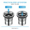 Bächlein Pop-Up Drain Fitting for the Sink, Diameter 70 mm