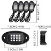 RGB Underbody Rock LED Lights(4 Pack),16-5050 SMD LED, App Control,