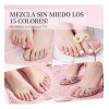 Kit Pedicura Uñas Postizas Para Pies Con Pegamento 360pcs