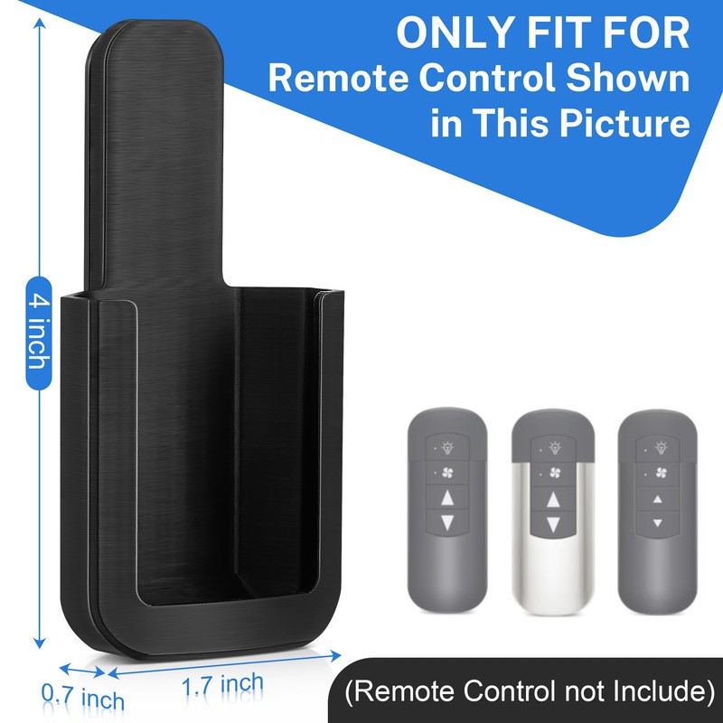 Saillong 2 Pack Ceiling Fan Remote Control Holder with Screws