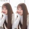 AQUADOLL MBK. Wg331MBK Wig, Long, Straight, Full Wig, Black Hair,