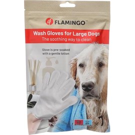 Flamingo Propy Wash Mitt - Impregnated Cloth for Dogs - Pack of 7 | Gentle Cleaning Without Water!