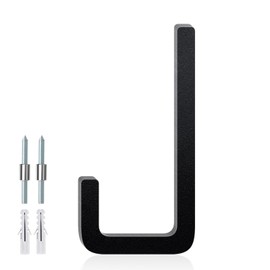 SpNo1-MS 5 Inch Floating Aluminum House Address Numbers Letters, Modern Metal House Numbers for Outside, Black Metal Door Address Letter and Number for Home Garden Office Apartment (J)