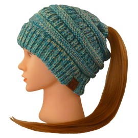 CC Exclusives Multi-Color Messy Bun Beanie Tail!! Soft & Warm Beanie!!