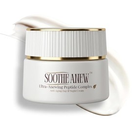 Crema facial antienvejecimiento, crema multipéptida, crema reparadora de arrugas profundas, para piel madura y seca, crema de noche de péptidos, 1.7 onzas líquidas