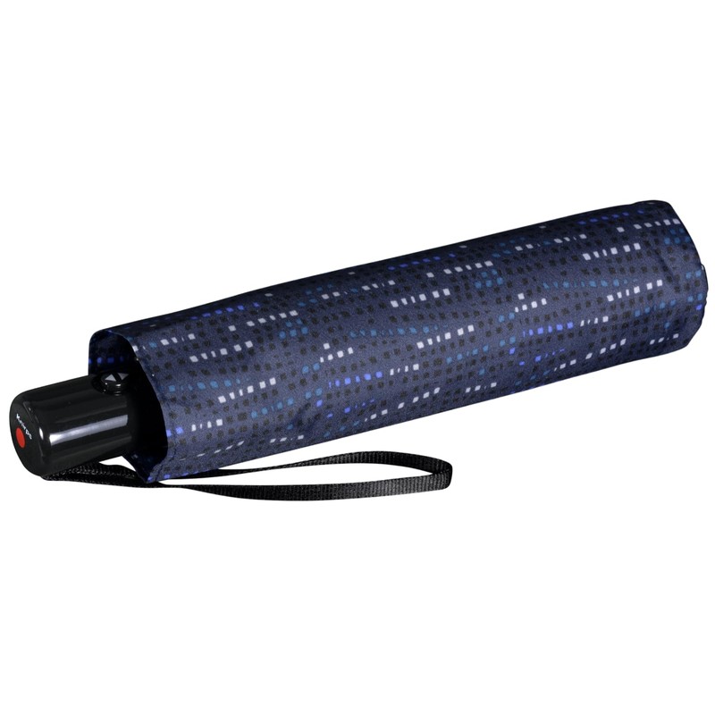 Knirps Slim Duomatic Pocket Umbrella, Domino blue