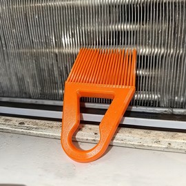Dryer Heat Exchanger Fin Cleaning Comb – 3D-Printed Plastic, 1 Piece