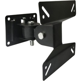 Henxlco Small TV Monitor Wall Mount Tilt Swivel Bracket Fits 14 17 19 20 22 24 Inch Flat Panel Screen LCD LED
