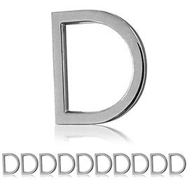 Ganzoo D Ring Made of Steel in Edged Design, Set of 10, Material Thickness 3 mm, DIY Dog Collar, Rustproof, Ideal with Paracord 550, Colour Silver