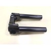 Unbranded Black 6" Handlebar Risers Top Clamp For Harley 1"