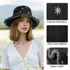 AYPOW Soft Washed Cotton Packable Bucket Hat Women, UPF50+ Embroidered