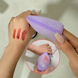 Cleansing Waterdrop Sponge Purple 9ea