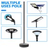 NULTRUMA Street Lights Pole Outdoor with Detachable Base, Water or