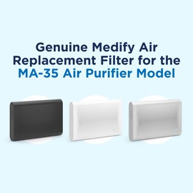 Medify MA-35 Air Purifier with True HEPA H13 Filter | 1,280 ft² Coverage in 1hr for Allergens, Smoke, Wildfires, Odors, Pollen, Pet Dander | Quiet 99.9% Removal to 0.1 Microns | Black, 2-Pack