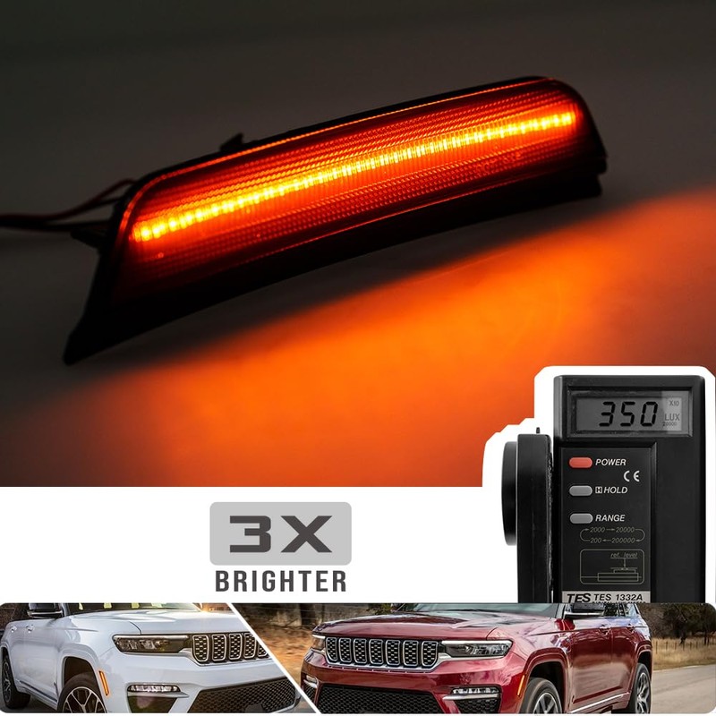 2PCS Amber Led Side Marker Lights for 2021-2024 J'eep Grand