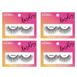 Andrea Strip Lash 103 Black, 4 packs