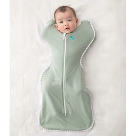 Love to Dream Swaddle UP Self-Soothing Sleep Sack 13-19 lbs, Lightweight Spring Swaddle for Dramatically Better Sleep, Snug Fit Calms Startle Reflex, 0.2TOG, Olive, Medium