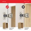 OWODI 40 Pack 3/4 Inch Overlay Soft Close Hinges for