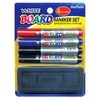 Munhwa KPI White Board Marker 4-Piece + Eraser Set 3 Colors MB / 문화kpi 화이트 보드마카 4개+지우개 세트 3컬러 MB