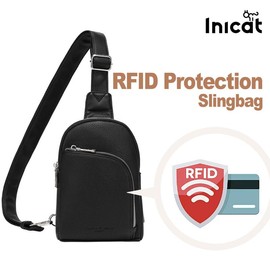 INICAT RFID Blocking Anti-Theft  Small Crossbody Sling Bags  Chest bag for Women and Men - Color: White
