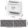 Miseyo Wide Identity Theft Protection Roller Stamp Set - White