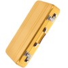 Tofficu Golden Mini Briefcase Metal Business Card Holder - Portable