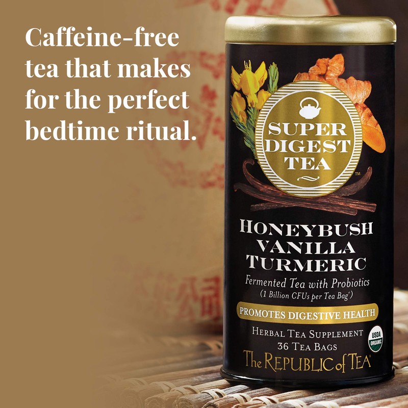 The Republic of Tea Organic Honeybush Vanilla Turmeric SuperDigest Tea®