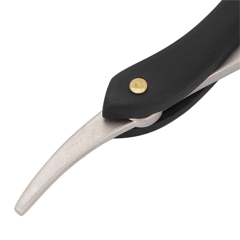 Men's Straight Edge Razor Zinc Alloy Wooden Handle Razor for