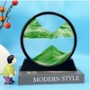 Flowing Sand Art Decor for Desks – Rotating Hourglass Landscape