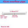 QRITY 1 PCS Overflow Pipe, 29x29mm Round Interface, Kitchen Sink